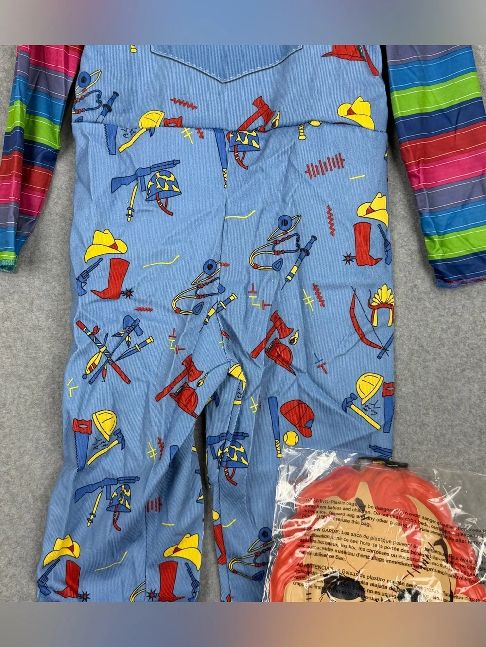 Boys XL 14-16 Chucky Classic Halloween Costume Horror Movie Doll New